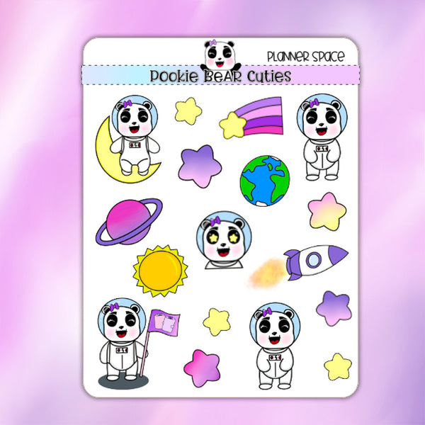 Planner Space Deco Stickers