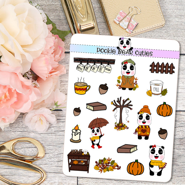 A Pookie Autumn Deco Stickers – Pookie Bear Cuties