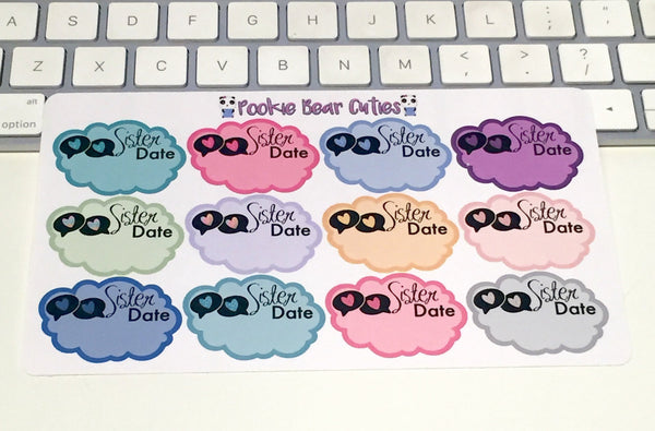 Sister Date Stickers