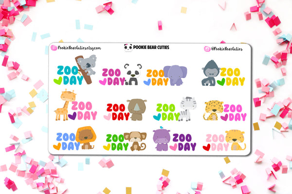 Zoo Day Stickers