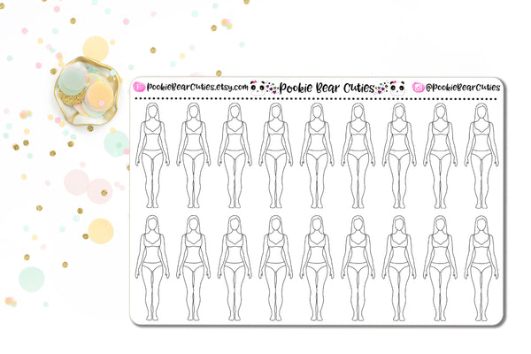 Body Outline Stickers