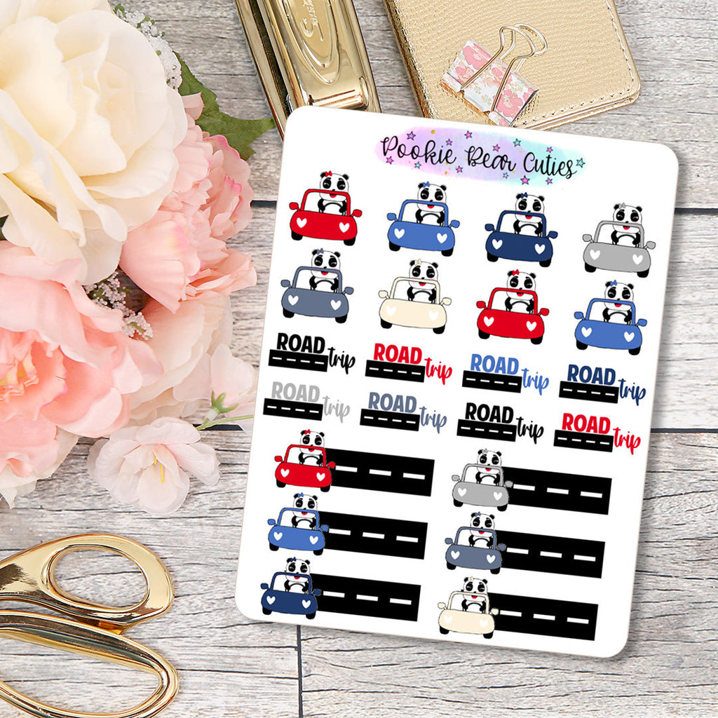 Pookie Bear Road Trip Stickers – Pookie Bear Cuties