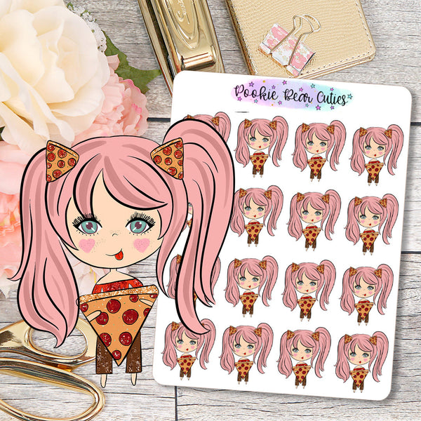 Cute Dolls- Pizza Love Stickers