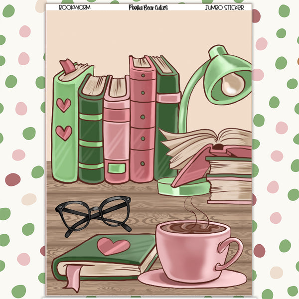 Bookworm | Jumbo Stickers