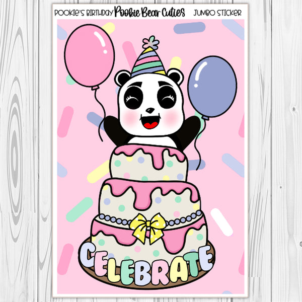 Pookie's Birthday | Jumbo Stickers