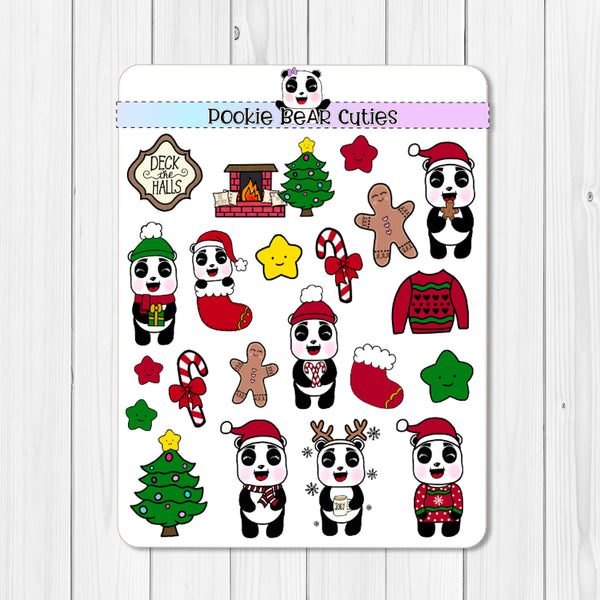 A Pookie Christmas- Traditional Deco Stickers