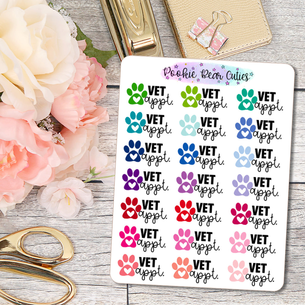 Vet Appointment Stickers