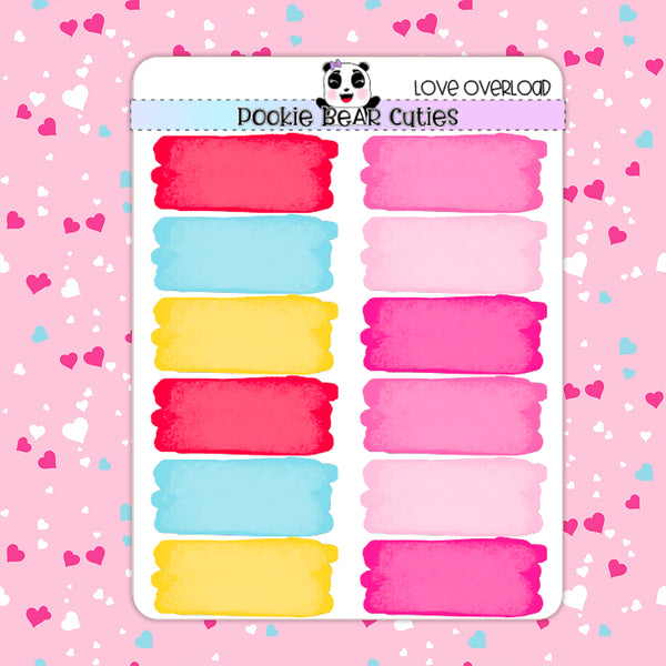 Love Overload | Watercolor Swatches