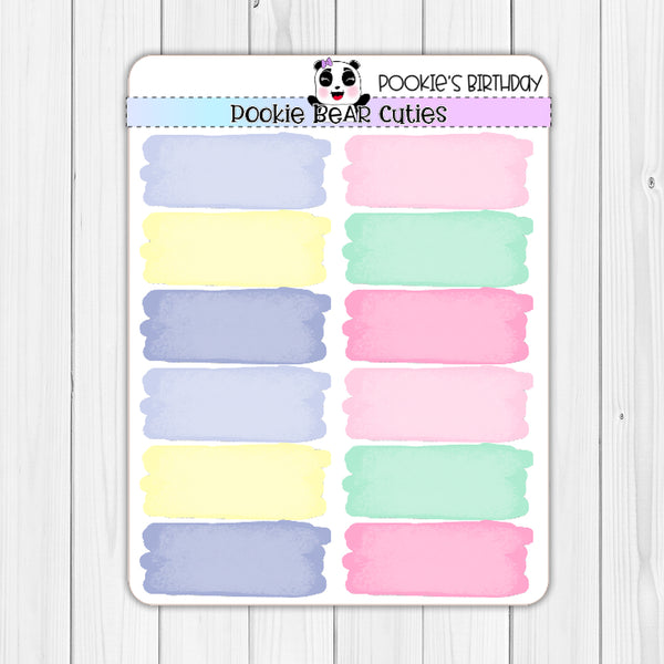 Pookie's Birthday | Watercolor Swatches